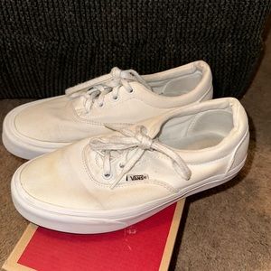 true white van sneakers